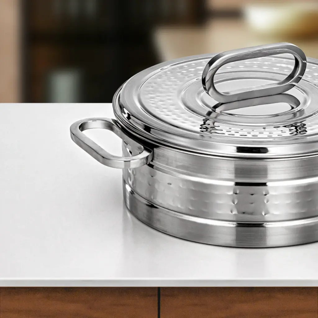 Stainless steel Diana Hot Pot 30 cm Silver.1.webp