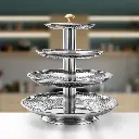 4 Tier Stainless Steel Sweet Stand Silver.1.webp