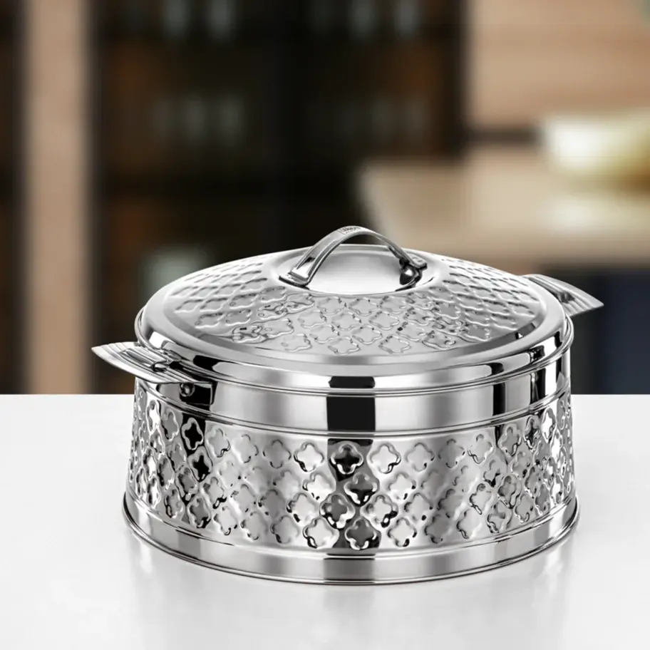 Hot Pot Set Stainless steel, Insulated 4 pcs (3L,4L,6L,9L) Silver.3.webp