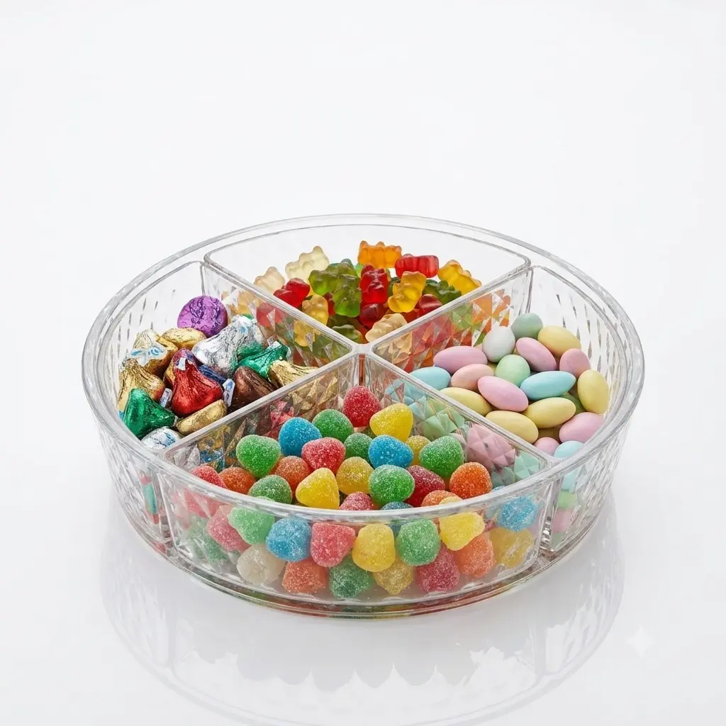 DELUXE CANDY BOX ROUND CLEAR (HY25-0098-21)
