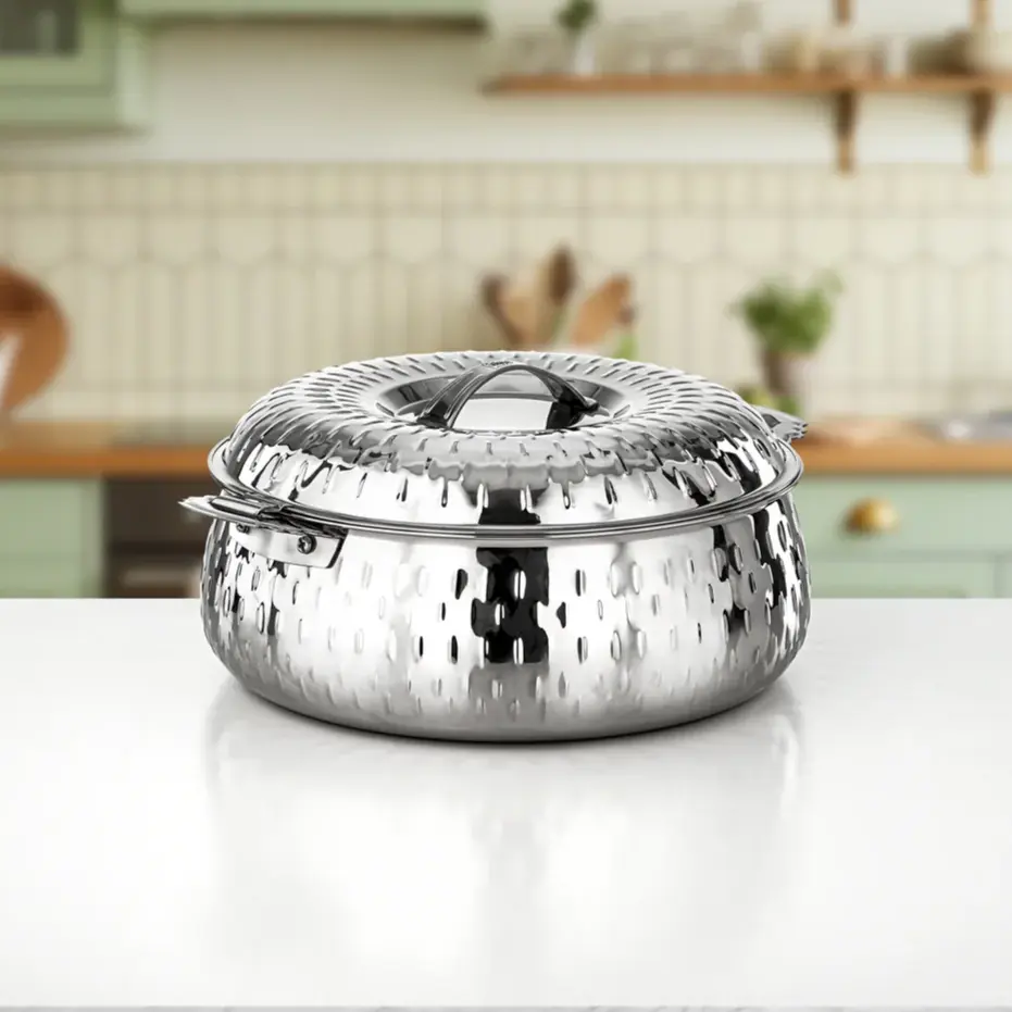 Hot Pot Set Stainless Steel 3L + 4L + 6L + 9L Silver (H25M19).1.webp