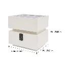 Smart Bedside Table with Light,Smart lock, Phone Charging station Modern Bedroom Furniture Drawers.2.webp
