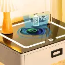 Smart Bedside Table with Light, Digital Security lock, Phone Charging station, Modern Bedroom Furniture.2.webp