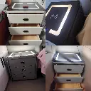 Smart Bedside Table with Light, Phone Charging station, Modern Bedroom Furniture.2.webp
