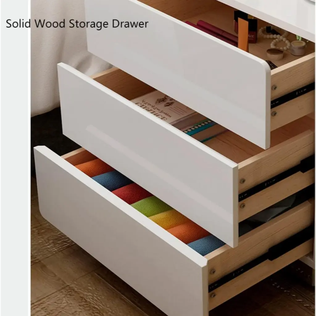 Smart Bedside Table with Light, Phone Charging station, Modern Bedroom Furniture.1.webp