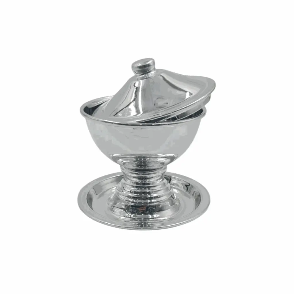 Steel date bowl with silver lid.1.webp