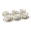 12 Piece Cup & Saucer Set White & Gold.1.webp