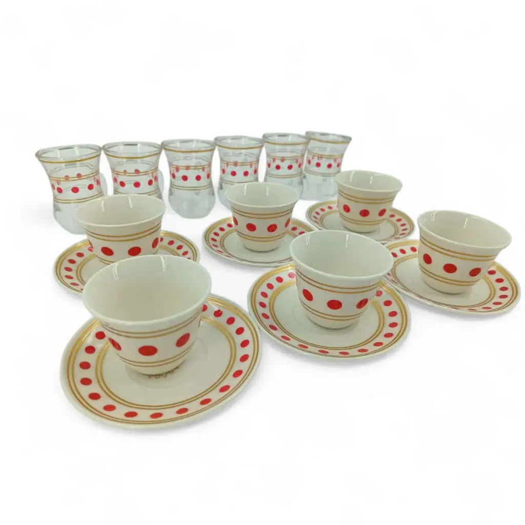 Arabic Tea & Coffee Cup Set 18 Pieces.3.webp