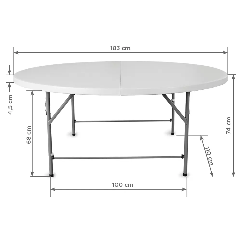 Round Folding Table, Folding Picnic Table for Outdoor.1.webp