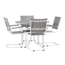 TABLE  WITH 4CHAIRS SET ZY-2509