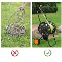 Metal Hose Cart With Wheel Without Hose.2.webp