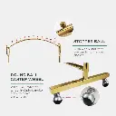 Cloth Hanger Gold Colour Curved Shape.2.webp