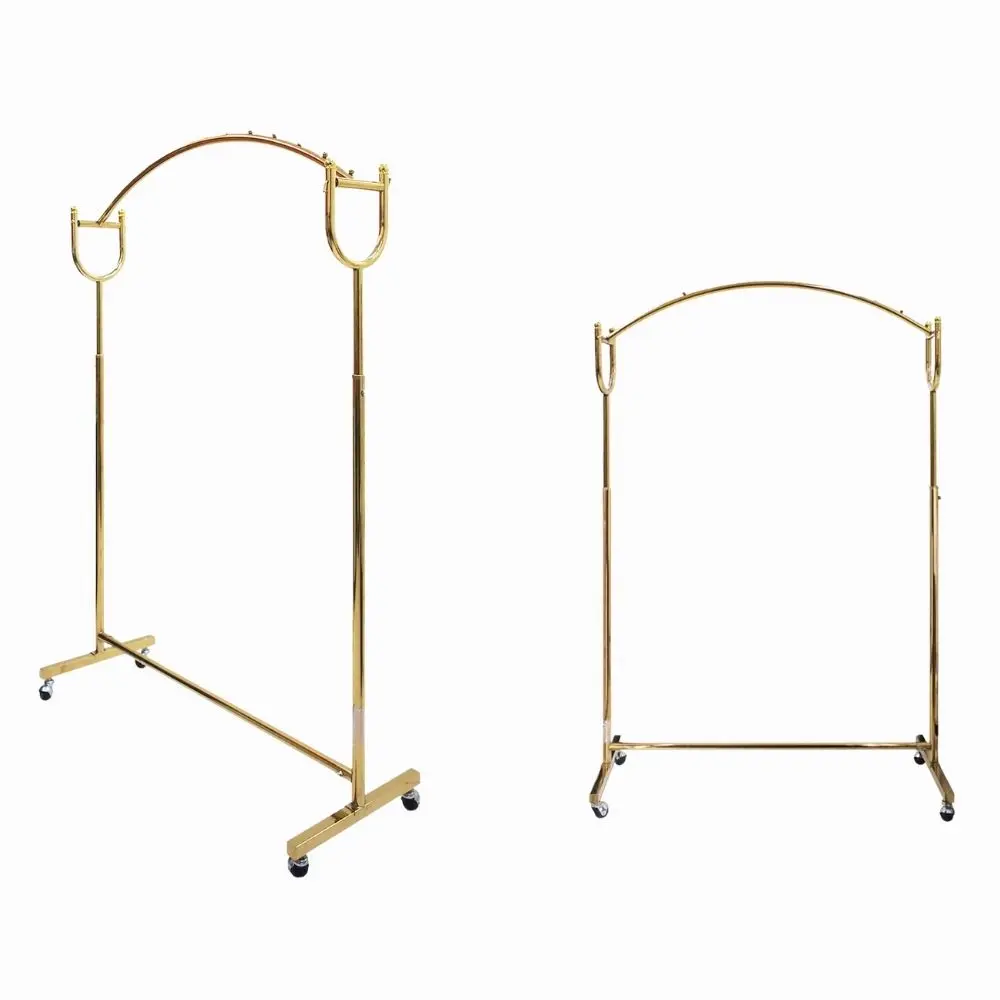 Cloth Hanger Gold Colour Curved Shape.1.webp