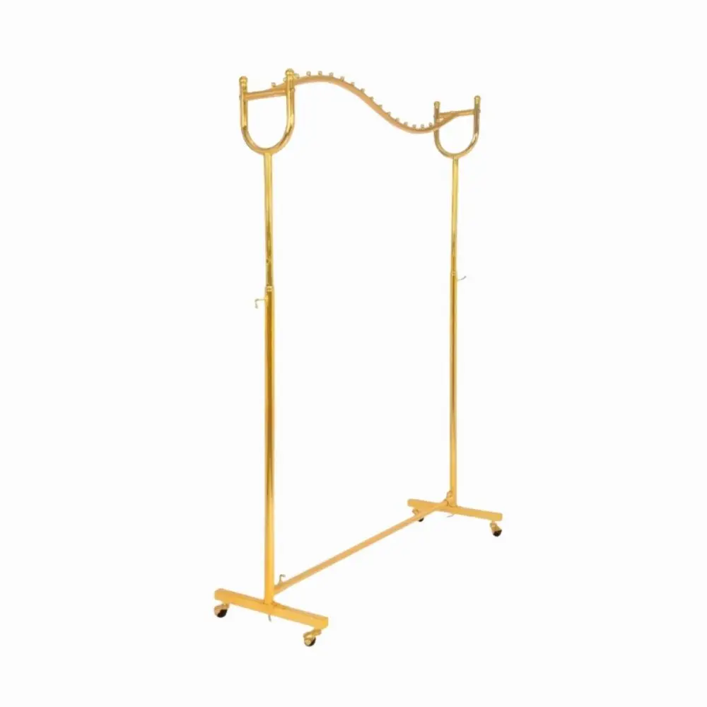 Cloth Hanger Gold Colour Wave Shape..webp