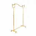 Cloth Hanger Gold Colour Wave Shape..webp
