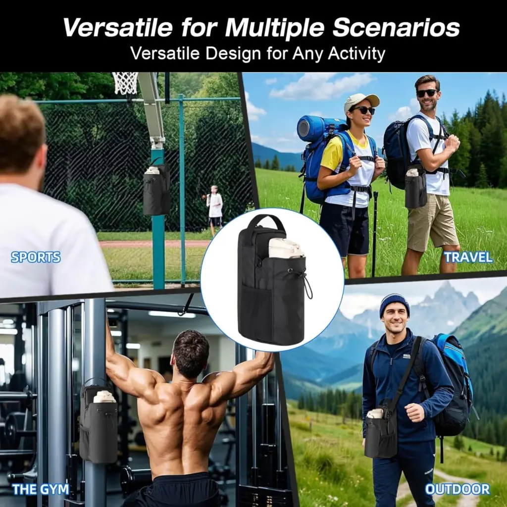 Magnetic Water Bottle Bag, Gym Cup Holder, Strong Magnet, Sports & Outdoors.1.webp