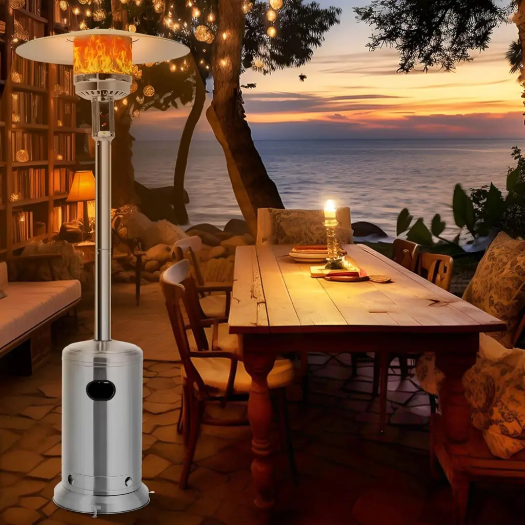 Stainless Steel Standing LP Gas Patio Heater for outdoor.1.webp