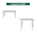 Aluminum Foldable Table – 60 × 40 Cm (Adjustable Height)..webp
