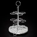 Elegant Multi-Tier cup Stand – Gold & Silver Finish..webp