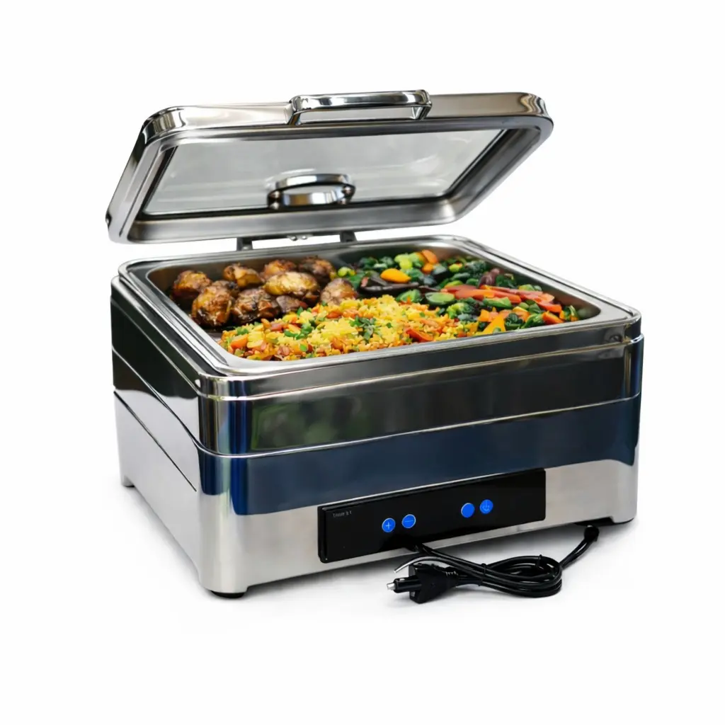 Electric Stainless Steel Chafing Dish Buffet Server..webp