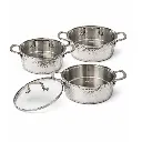 Stainless Steel Cooking Pot Set – 3 Pieces..webp
