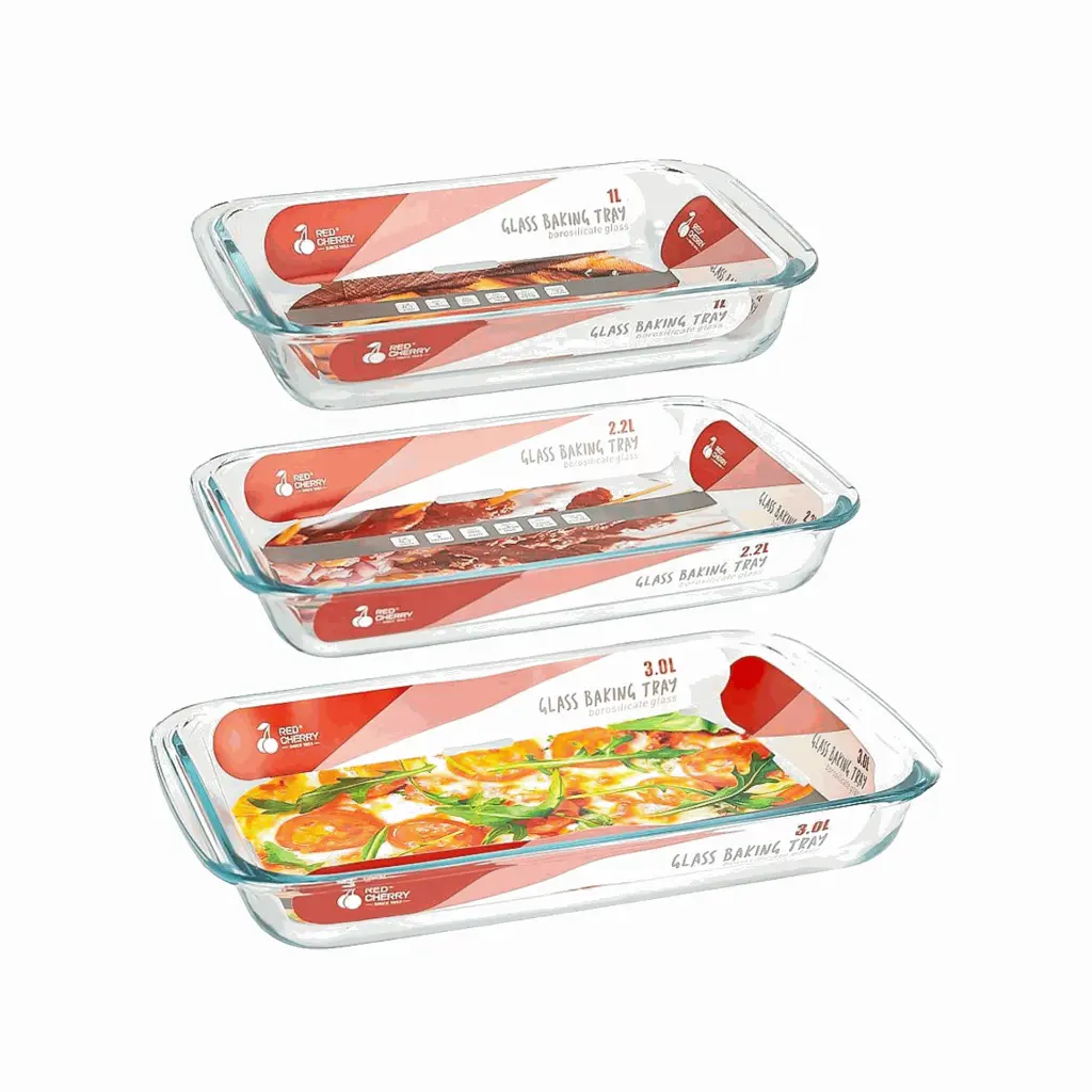 3pcs Rectangular Glass Baking Dish Set – 1.6L,3L,4L.webp