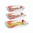 3pcs Rectangular Glass Baking Dish Set – 1.6L,3L,4L.webp