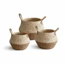 STRAW BASKET 30,36,39CM 3PCS/SET
