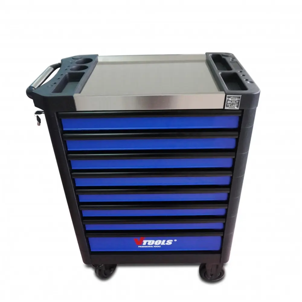 VTOOLS 444Pcs Heavy-Duty Tool Cabinet with 8 Drawers-.webp