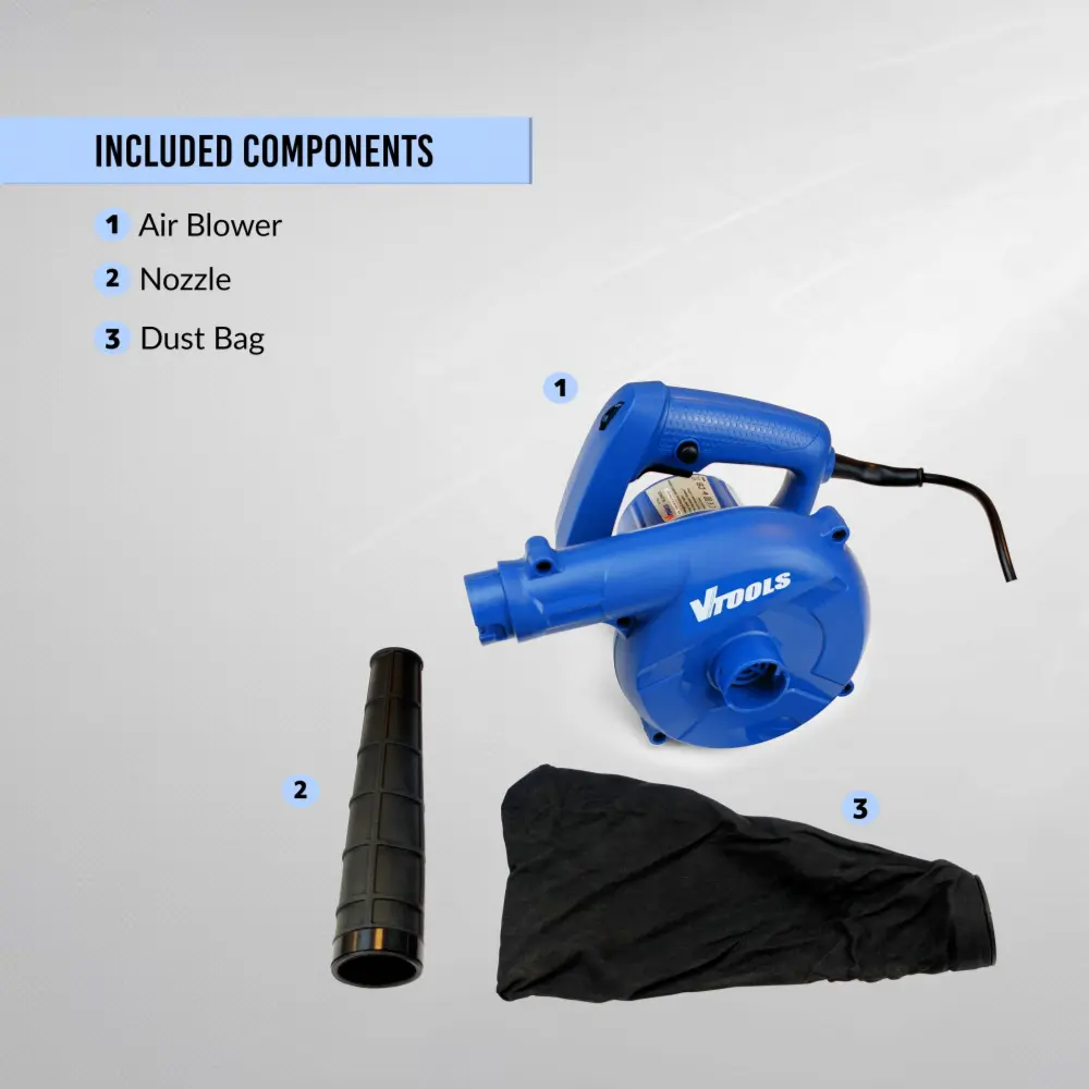 VTOOLS 600W Electric Blower with Variable Speed and Vacuum Function..webp