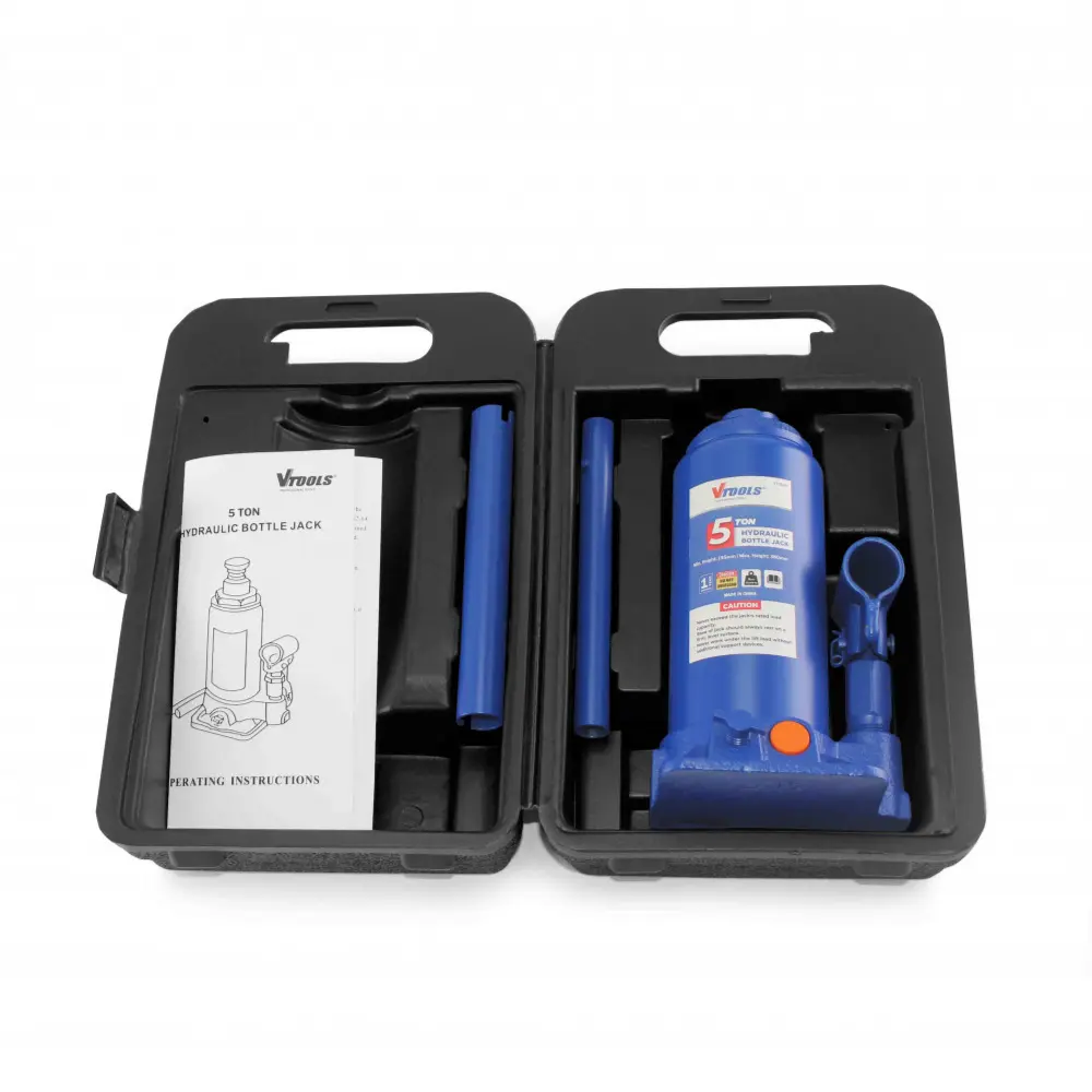 VTOOLS 5-Ton Hydraulic Bottle Jack with Carrying Case.webp