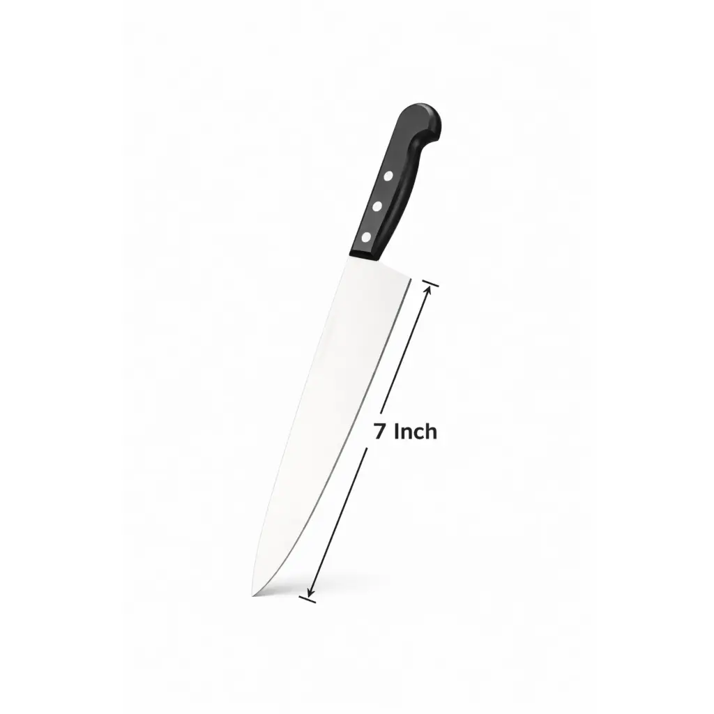 7 Inch Chef Knife – Stainless Steel Kitchen Knife with wooden handle.webp