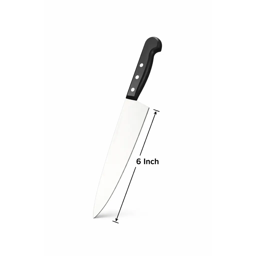 6 Inch Chef Knife – Stainless Steel Kitchen Knife with wooden handle.webp