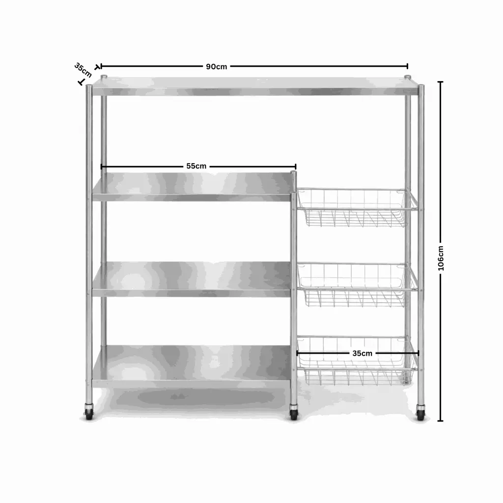 Stainless Steel Kitchen Storage Rack..webp