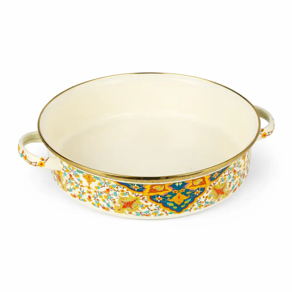 28cm Decorative Enamel Cooking Pan..webp