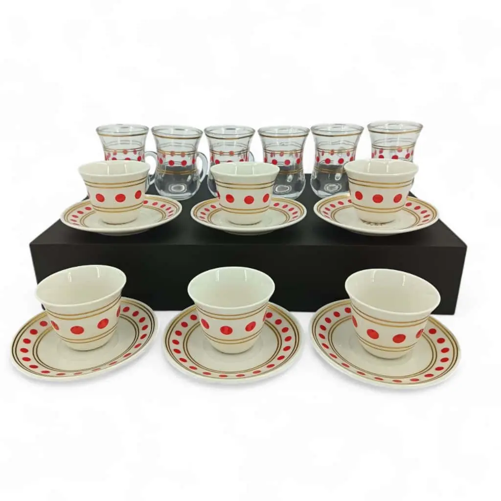 Arabic Tea & Coffee Cup Set 18 Pieces