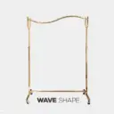 CLOTH HANGER WAVE GOLDEN 1MM*1035