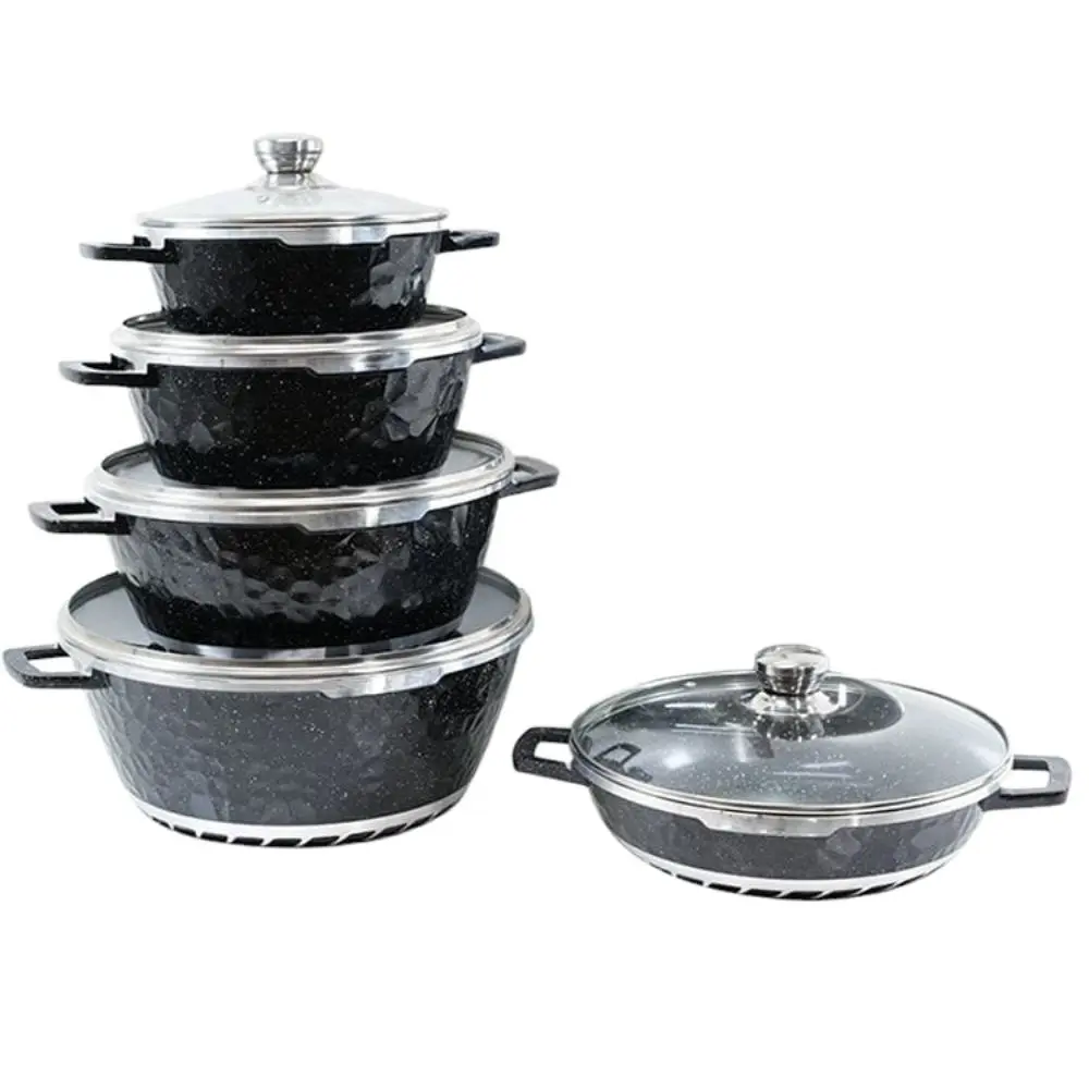 COOKWARE GRANITE 20CM,24CM,28CM,32CM, 28CM PAN 10PCS/SET