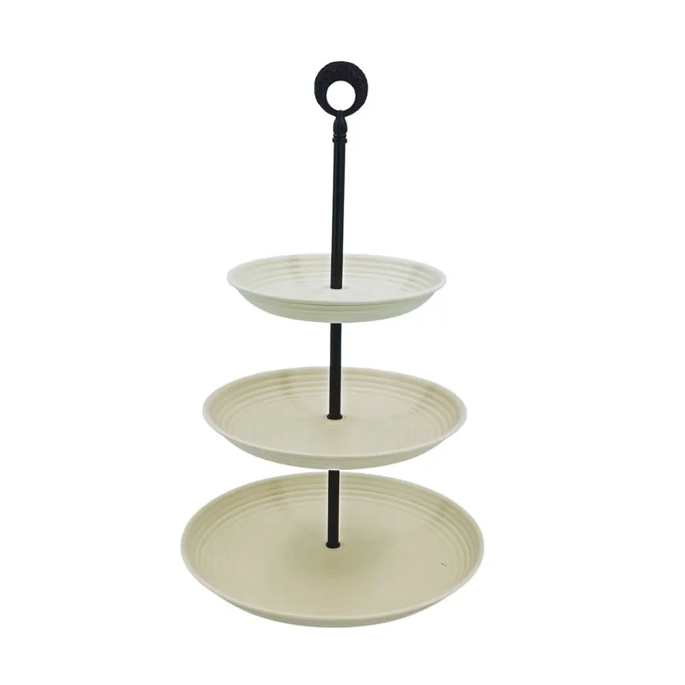 ROUND SERVING WHITE 3LAYER PLATER (HY25-0105-17)