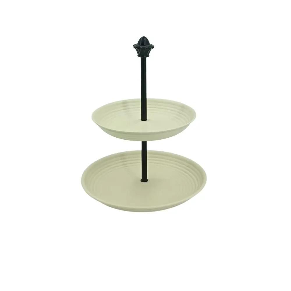 ROUND SERVING WHITE 2LAYER PLATER (HY25-0105-18)