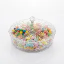DELUXE CANDY BOX ROUND CLEAR (HY25-0098-21)