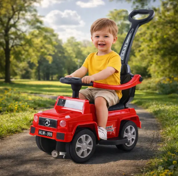 RIDE ON PUSH CAR TOYS WITH PUSH HANDLE 0002-34