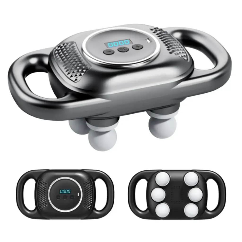 MDHL Four-Lead Deep Tissue Massager – 6-Head System with Digital LED Control