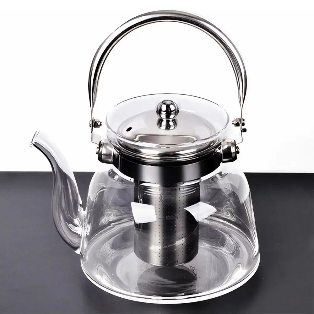 إبريق شاي زجاجي 2600 مل