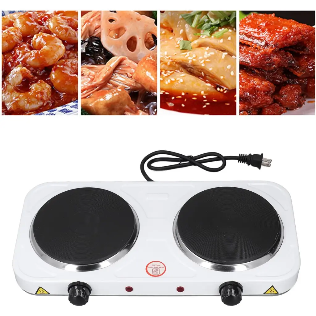 Electric Double Hot Plate 2-in-1