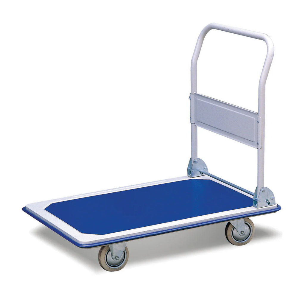 TROLLEY 4 WHEEL FIBERSTEEL BLUEWHITE 150KG