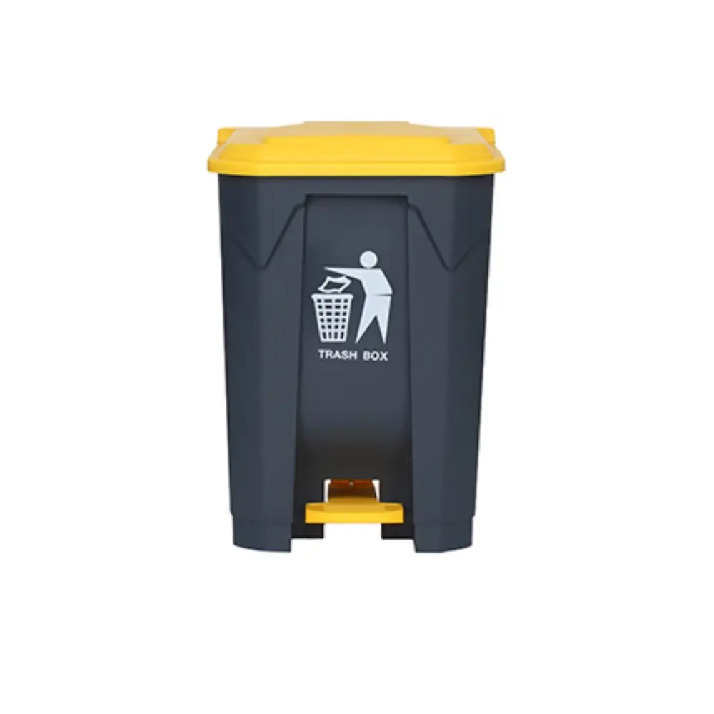 GARBAGE BUCKET BLACKGREYYELLOW 50 LTR