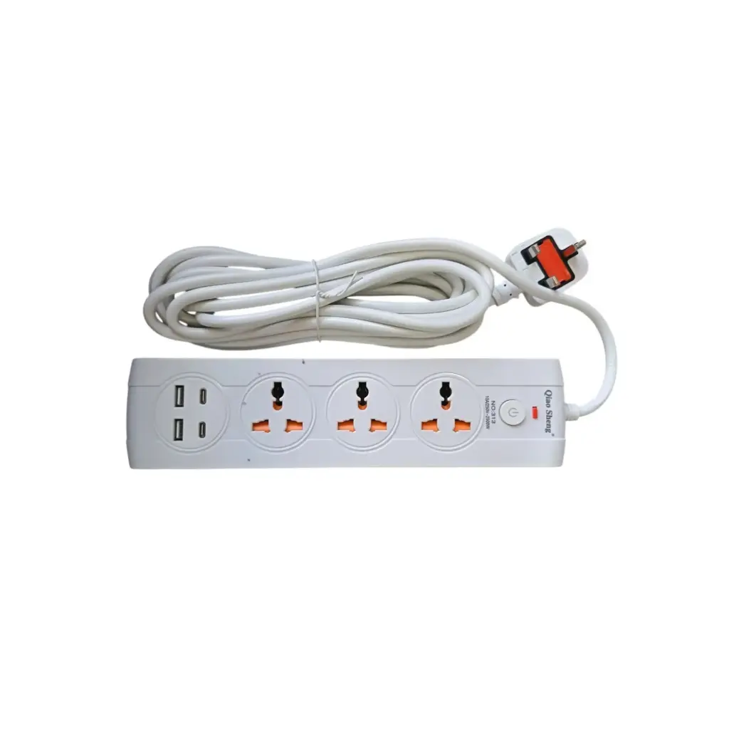 EXTENTION 3 WAY 2 USB 2TYPEC 5MTR