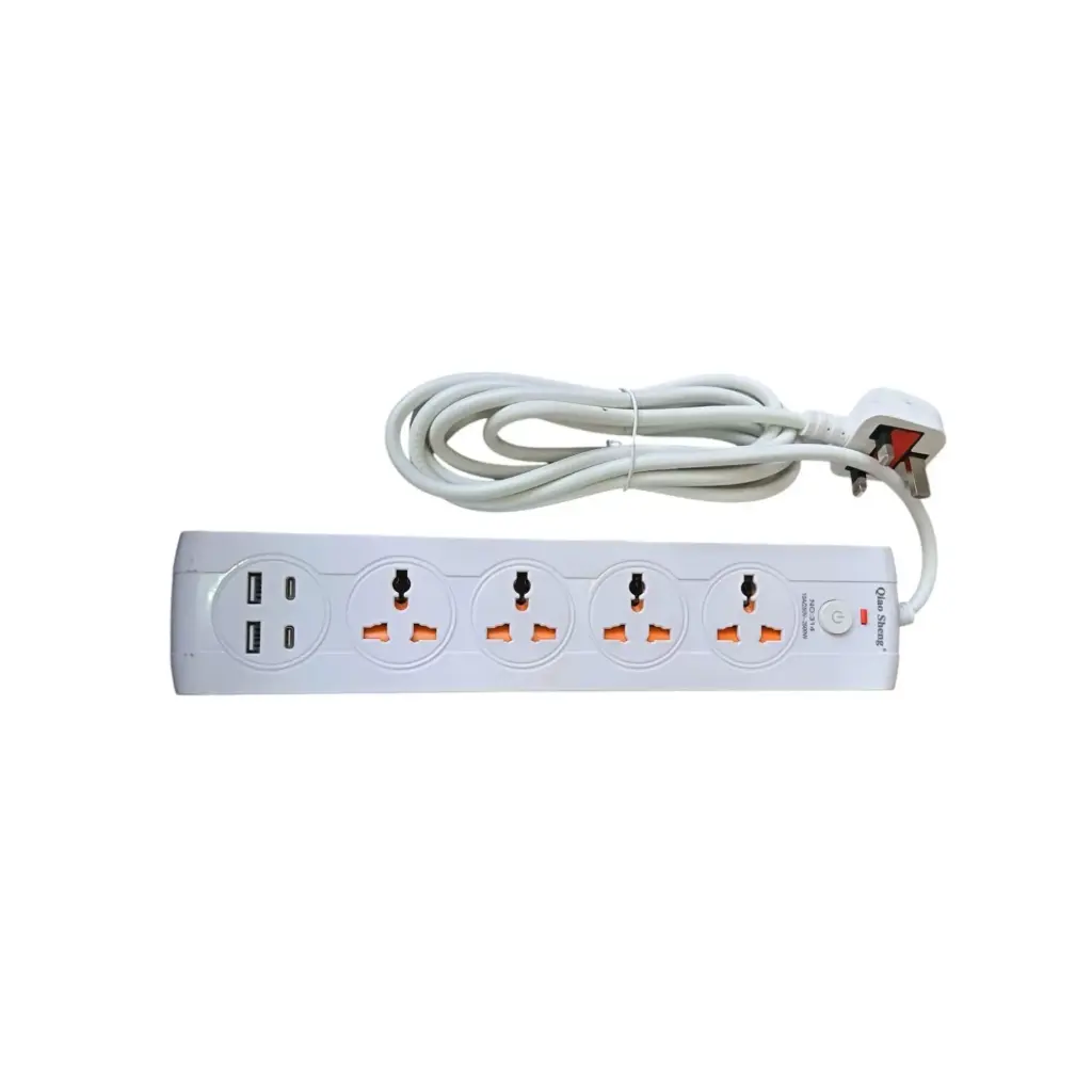 EXTENTION BOARD 4 WAY 2 USB 2TYPEC 5MTR