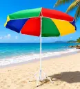 BEACH UMBRELLA WITH EXTRA STAND 1.3M